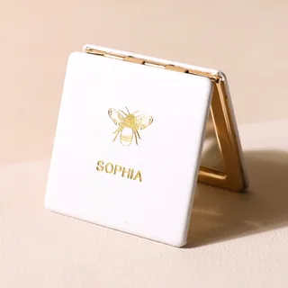 Personalised Bee Compact Mirror