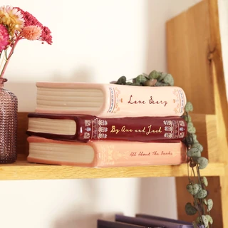 Personalised Ceramic Stack of Books Planter