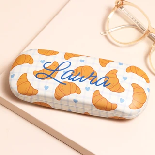 Personalised Name Sass & Belle Croissant Glasses Case