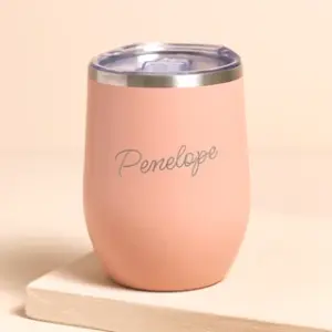 Personalised Pink Insulated Travel Mug