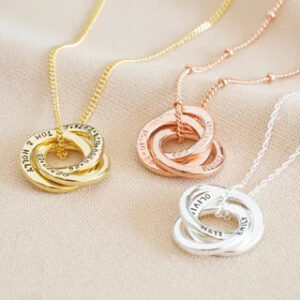 Personalised Russian Ring Necklace