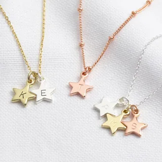 Personalised Star Charms Necklace