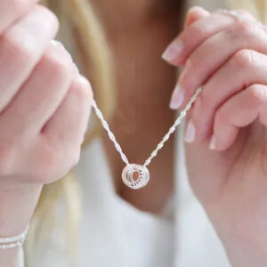 Personalised Sterling Silver 'Family' Bead Necklace